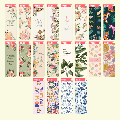 Floral Art Bookmarks